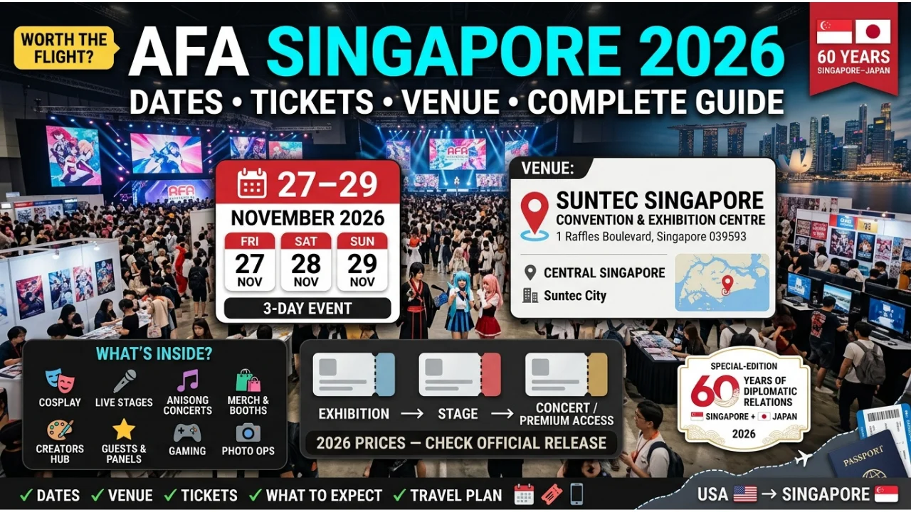 AFA Singapore 2026 Dates, Tickets, Venue & Complete Guide