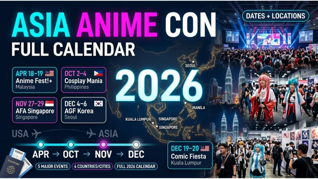 Asia Anime Convention Calendar 2026 Full Schedule by Month 