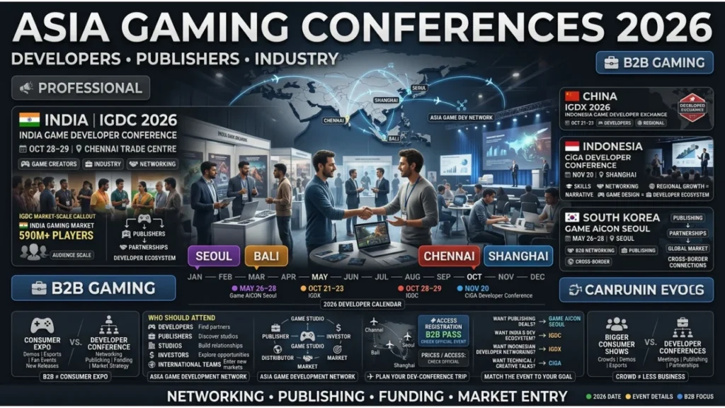 Asia Gaming Conferences for Developers and Industry Professionals