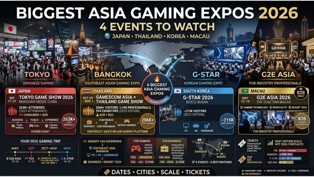 Biggest Asia Gaming Expos to Watch in 2026