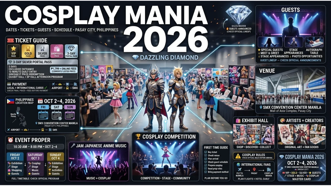 Cosplay Mania 2026 Dates, Tickets, Guests, Schedule & SMX Venue