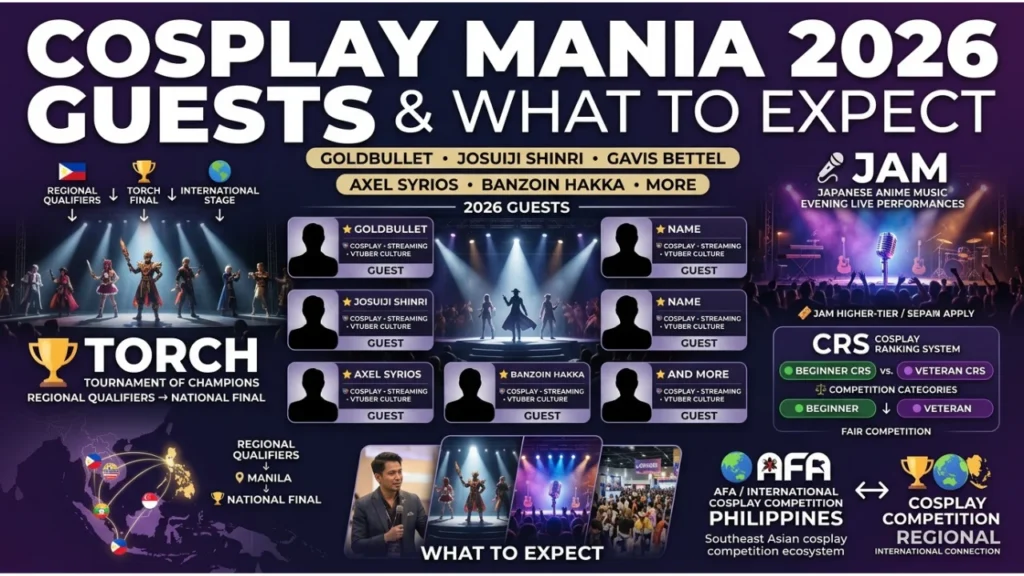Cosplay Mania 2026 Guests and What to Expect