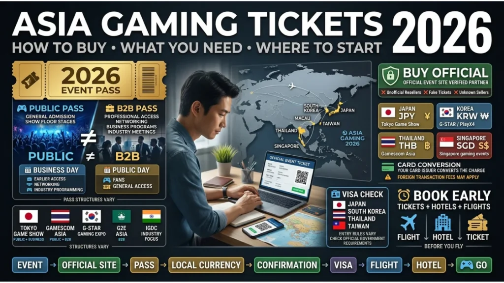 How to Get Tickets for Asia Gaming Events in 2026