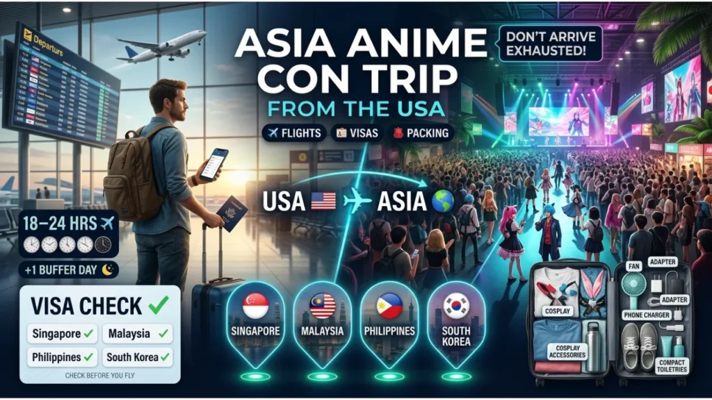 Planning an Asia Anime Con Trip from the US Flights, Visas & Packing