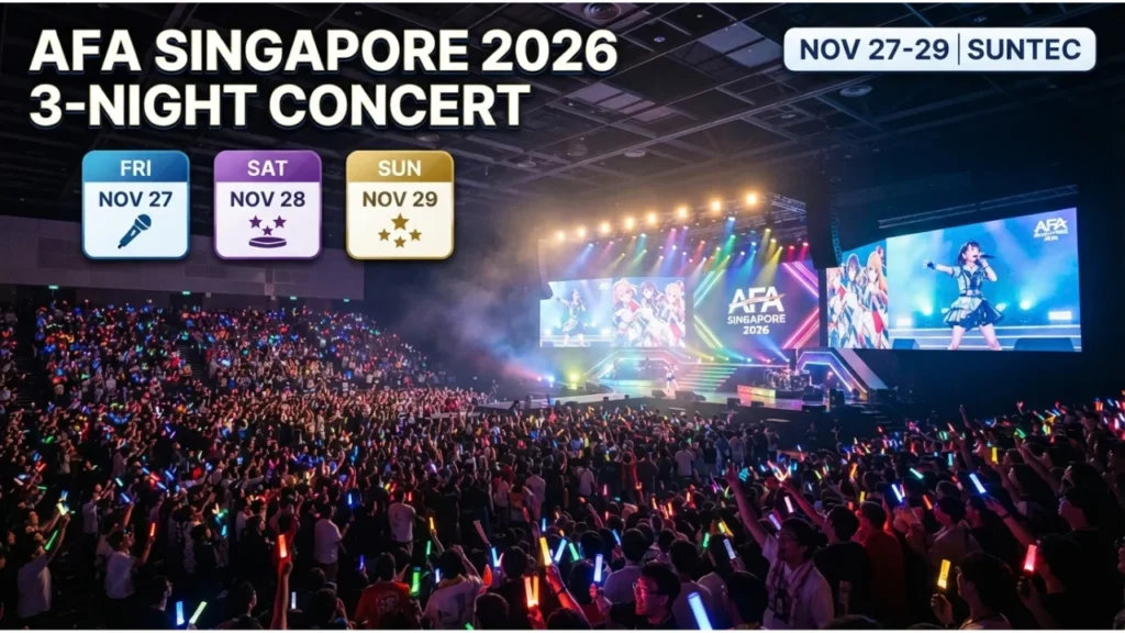 AFA Singapore 2026 Concert Dates, Venue & Format