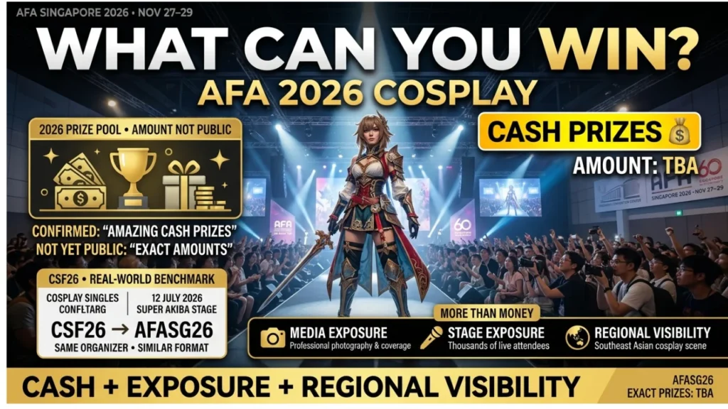 AFA Singapore 2026 Cosplay Competition Prizes