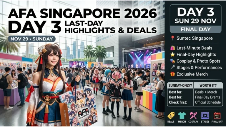 AFA Singapore 2026 Day 3 (Sun 29 Nov) Last-Day Highlights & Deals