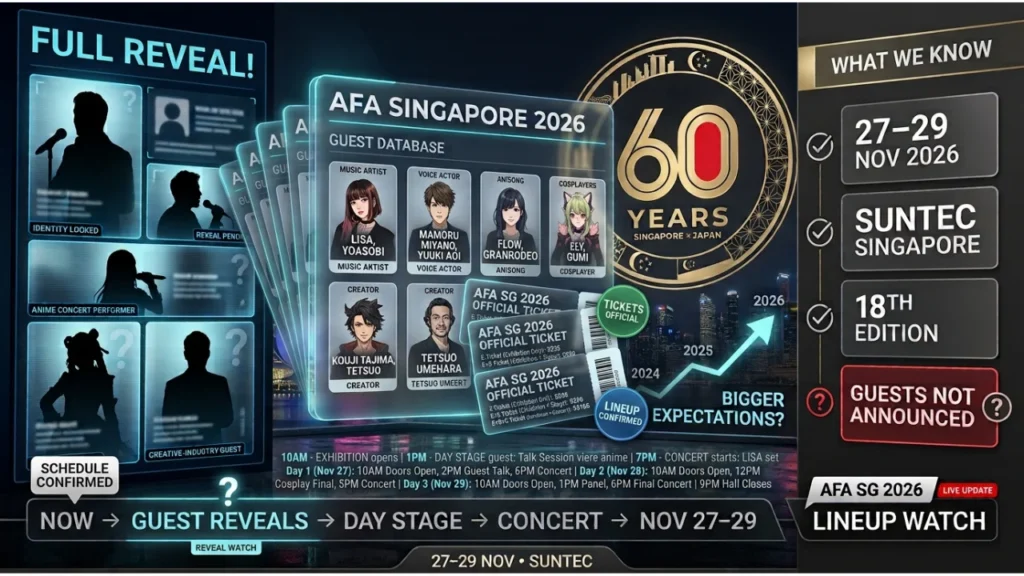 AFA Singapore 2026 Guest Lineup What We Know So Far