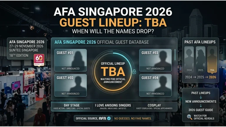 AFA Singapore 2026 Guests: Full Artist & Voice Actor Lineup
