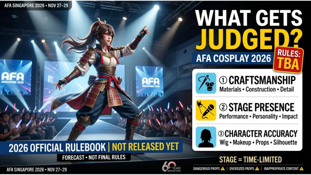 AFA Singapore Cosplay Competition Rules
