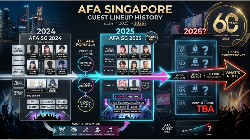 AFA Singapore Guest Lineup History 2024 and 2025 Editions