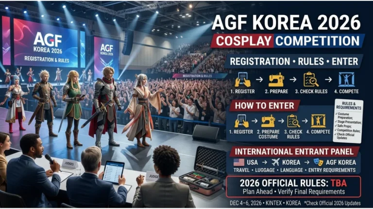 AGF Korea 2026 Cosplay Competition Registration, Rules & How to Enter