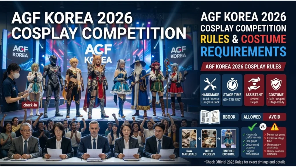 AGF Korea 2026 Cosplay Competition Rules & Costume Requirements
