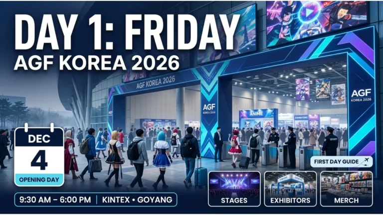 AGF Korea 2026 Day 1 (Fri 4 Dec) What’s On Opening Day