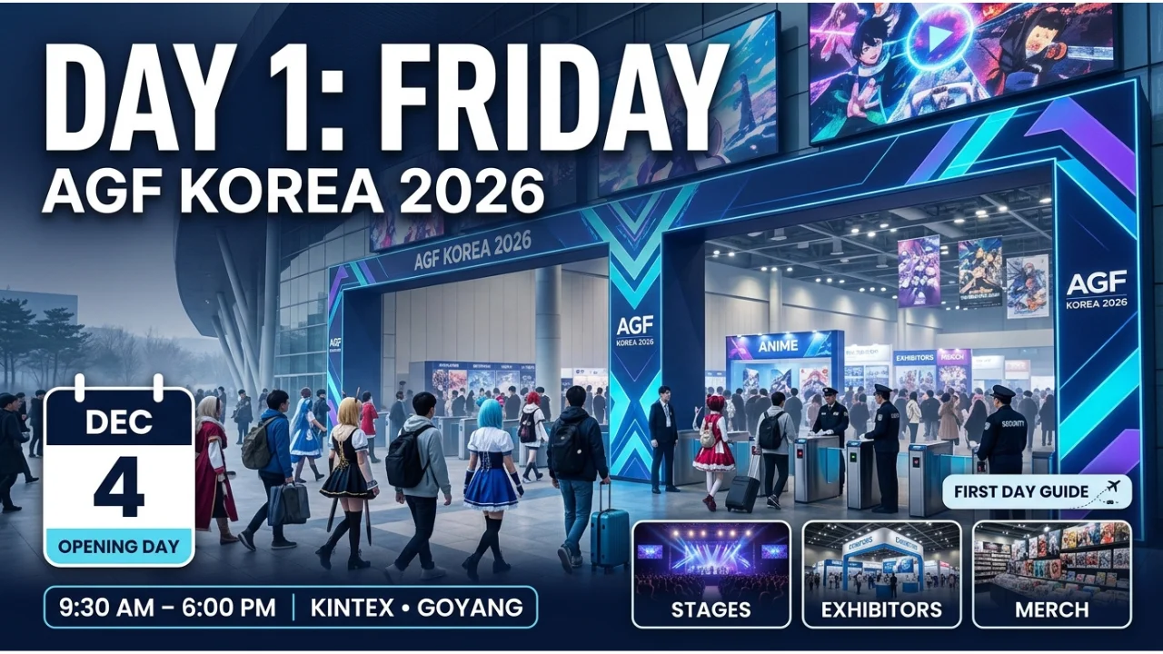 AGF Korea 2026 Day 1 (Fri 4 Dec) What’s On Opening Day