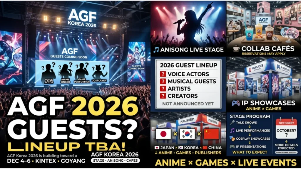 AGF Korea 2026 Guest Lineup and Stage Programs