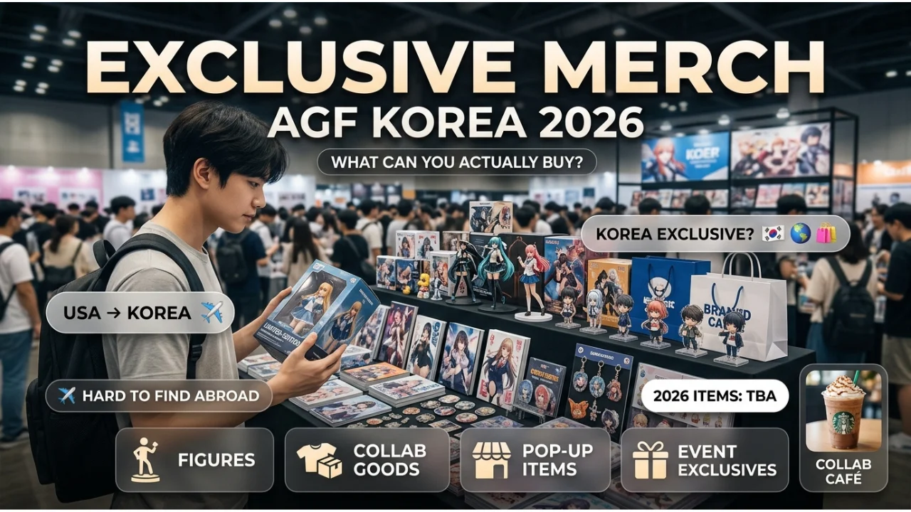 AGF Korea 2026 Merchandise Exclusive Anime & Game Goods