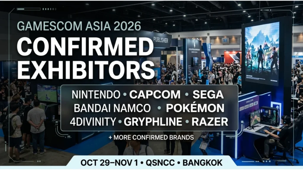 Confirmed gamescom Asia 2026 Exhibitors