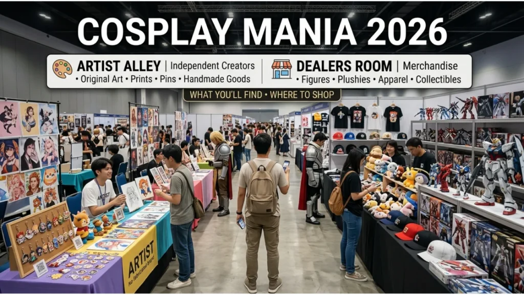 Cosplay Mania 2026 Artist Alley and Dealers Room An Overview