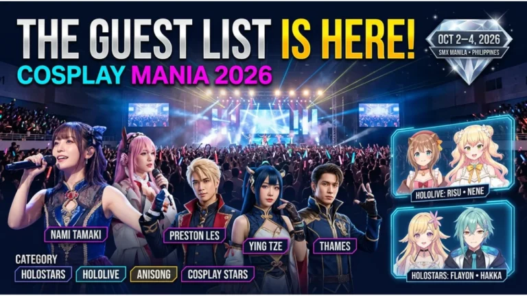 Cosplay Mania 2026 Guest Lineup VTubers, Artists & Cosplay Stars