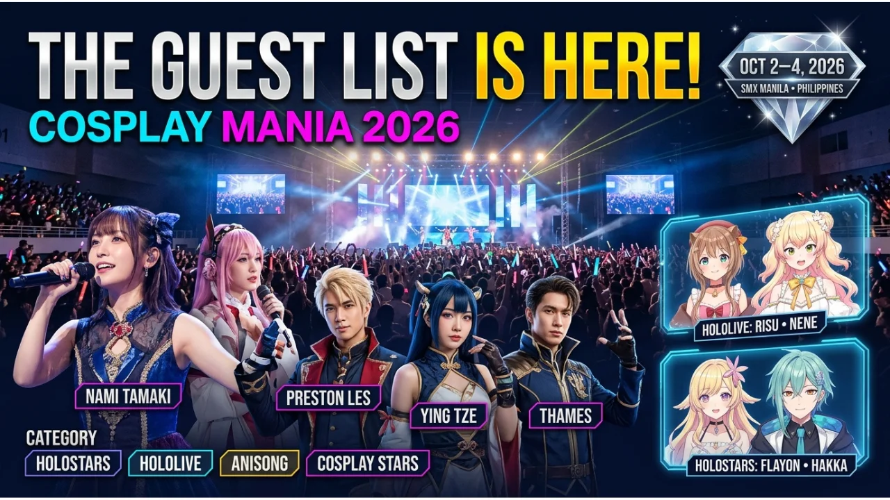 Cosplay Mania 2026 Guest Lineup VTubers, Artists & Cosplay Stars
