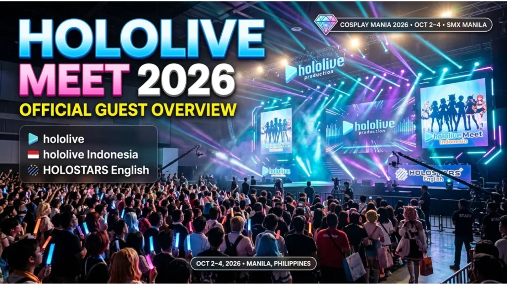 Cosplay Mania 2026 Hololive Guests Overview
