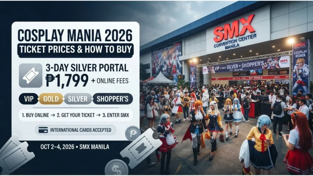 Cosplay Mania 2026 Ticket Prices & How to Buy