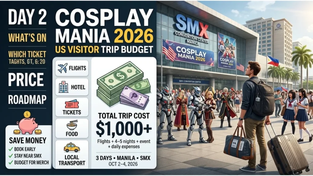 Cosplay Mania 2026 Trip Budget for US Visitors