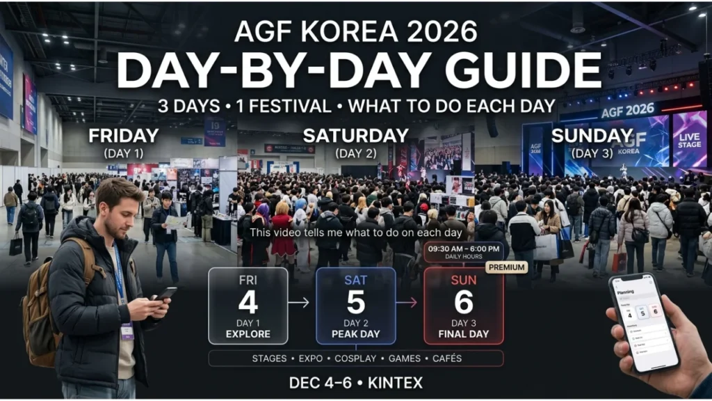 Day-by-Day Guide to AGF Korea 2026