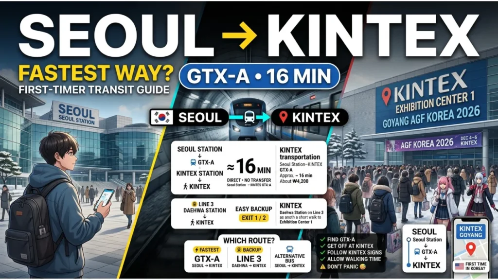 Getting to KINTEX From Seoul — Transit Guide for First-Timers
