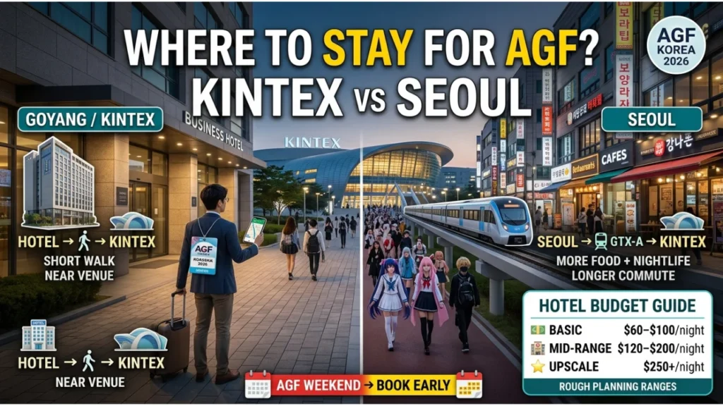 Hotels Near KINTEX for AGF Korea 2026