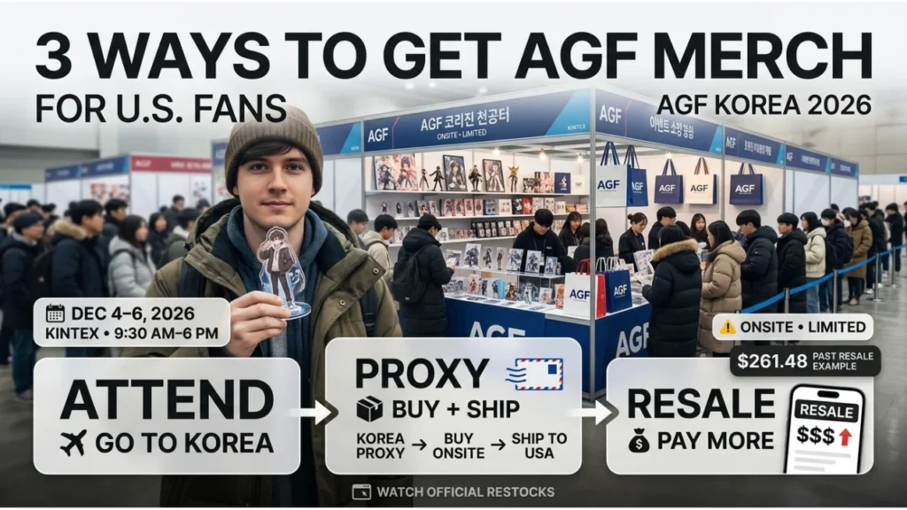 How to Get Exclusive AGF Korea 2026 Merch as a U.S. Fan