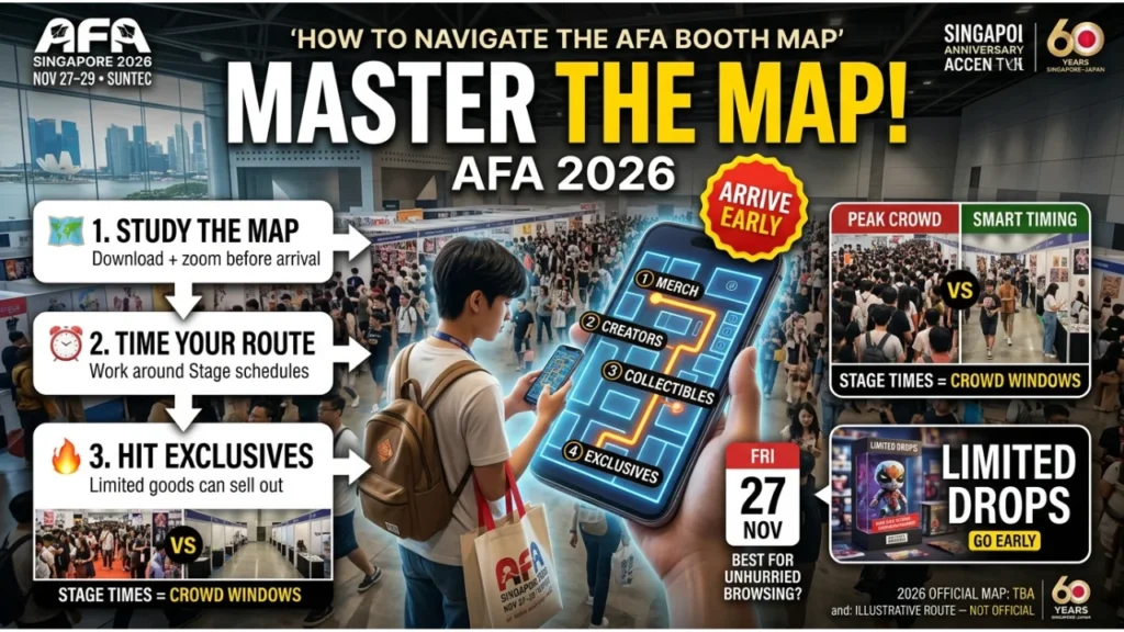 How to Navigate the AFA Singapore Booth Map