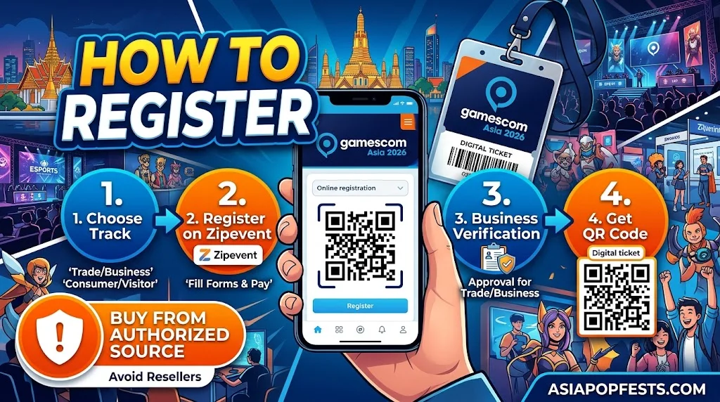 How to Register for gamescom Asia 2026