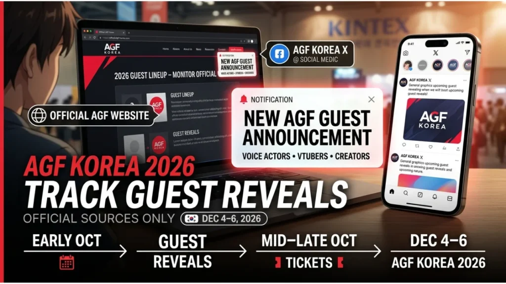 How to Track AGF Korea 2026 Guest Announcements