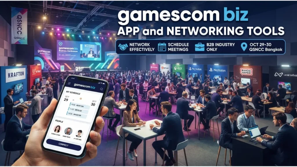 Networking Tools & the gamescom biz App