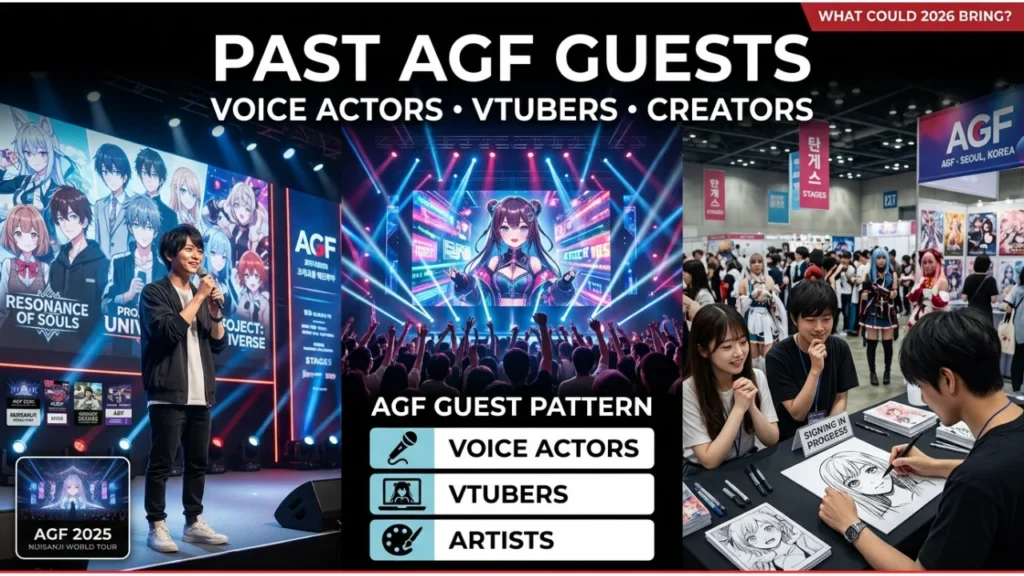 Past AGF Korea Guests Voice Actors, VTubers & Creators