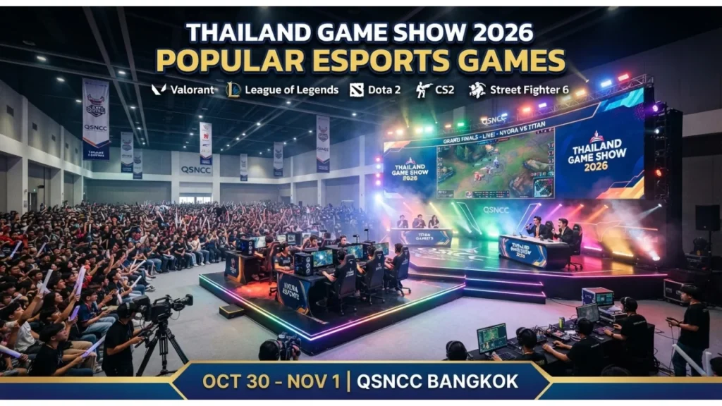 Popular Esports Games at Thailand Game Show 2026