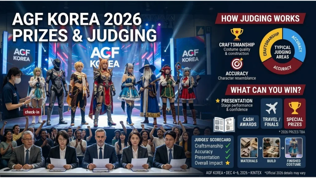 Prizes and Judging at the AGF Korea 2026 Cosplay Competition