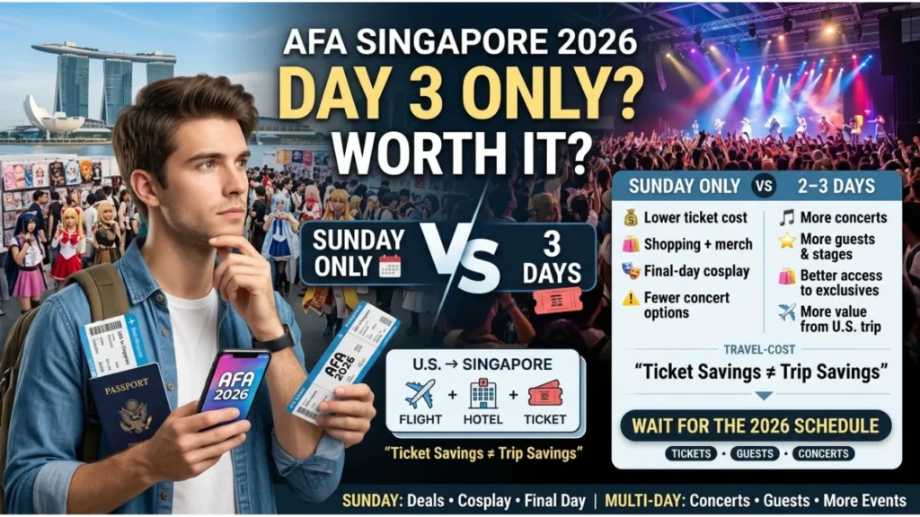 Should You Attend Only AFA Singapore Day 3 (Single-Day Ticket Strategy)