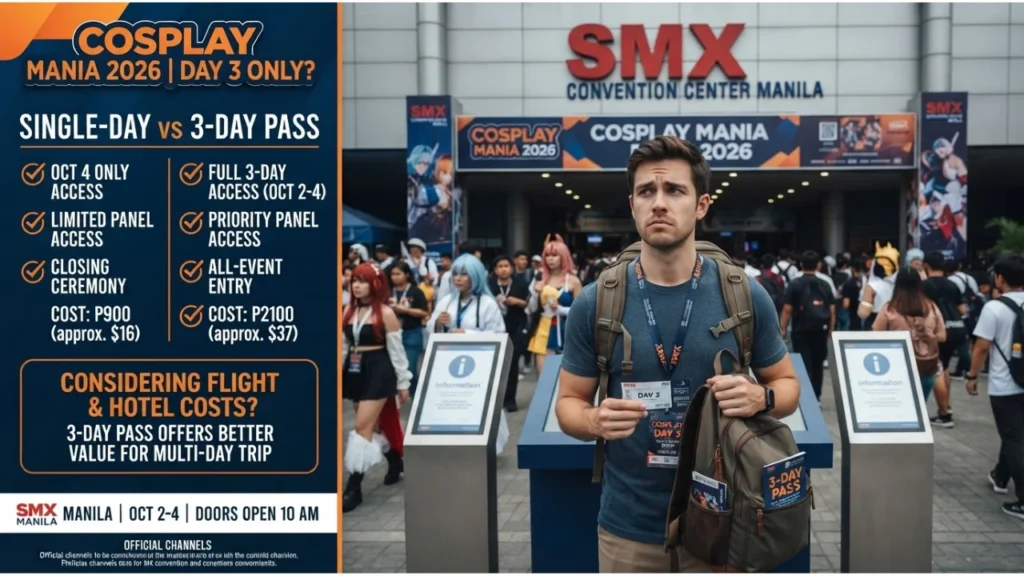 Should You Attend Only Cosplay Mania Day 3 (Single-Day Ticket Strategy)