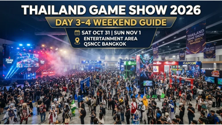 Thailand Game Show 2026 Day 3–4 Entertainment Area Weekend Guide
