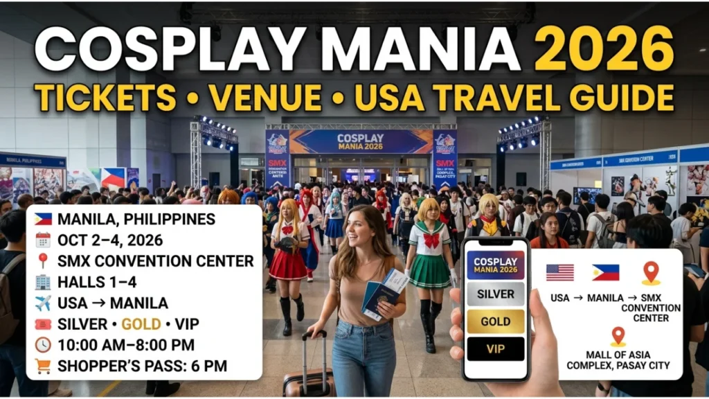 Tickets, Venue & How to Attend Cosplay Mania 2026 From the USA