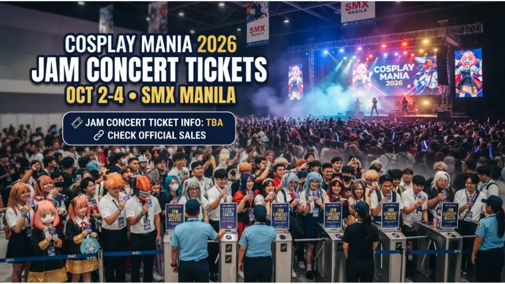 Tickets for the Cosplay Mania 2026 JAM Concert