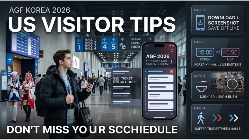 Tips for Following the AGF Korea 2026 Schedule as a US Visitor
