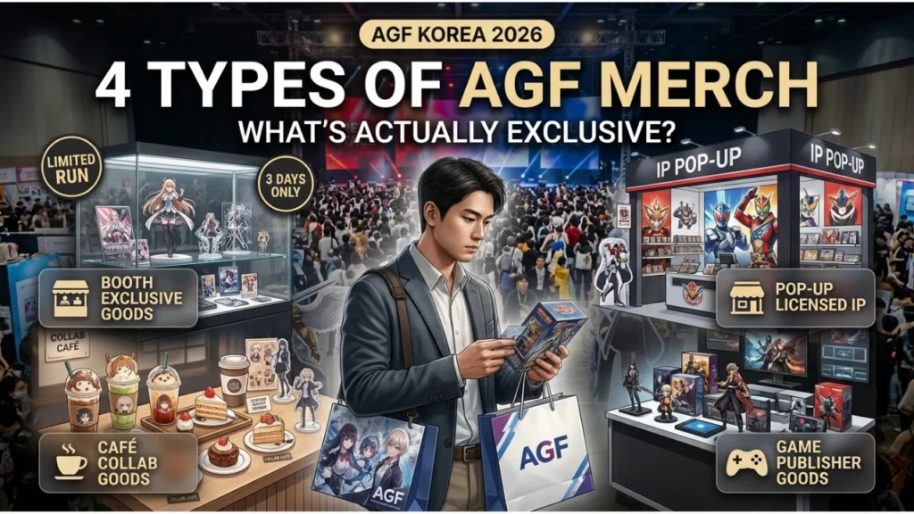 Types of AGF Korea 2026 Merchandise
