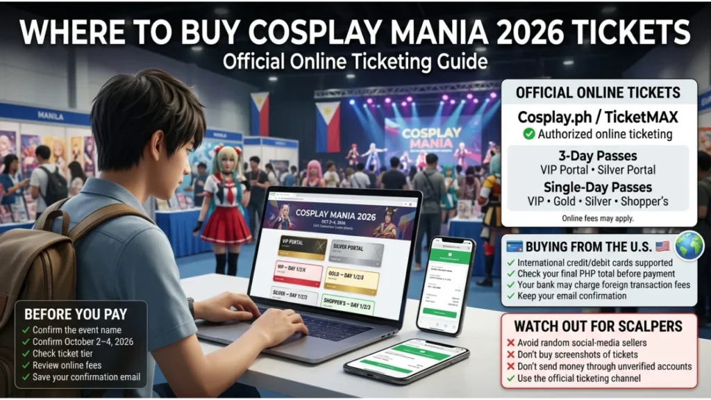 Where to Buy Cosplay Mania 2026 Tickets Online