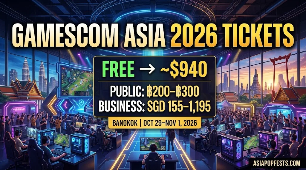 gamescom Asia 2026 Tickets: Price & How to Register