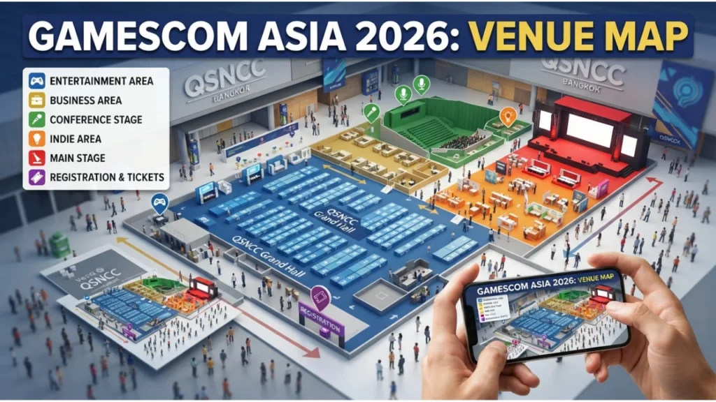 gamescom Asia 2026 Venue Map Halls, Levels & Zones