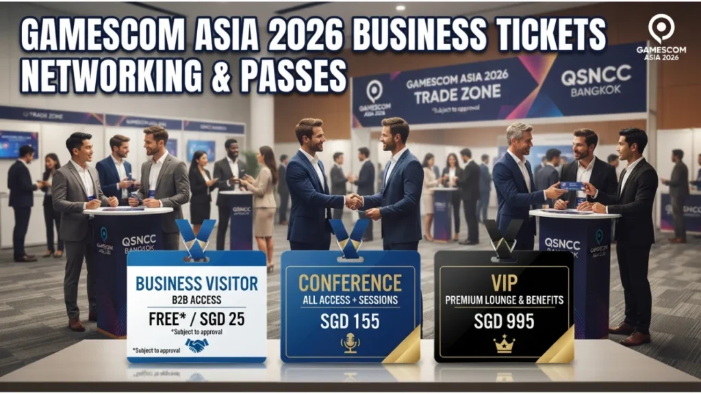 gamescom asia 2026 Ticket Prices Business Area (Industry)